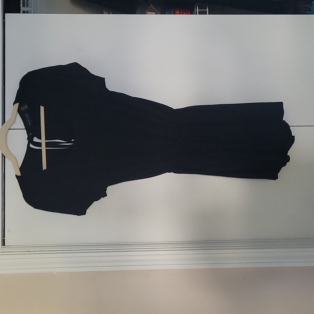 Adrienne Vittadini romper with pockets, black, medium